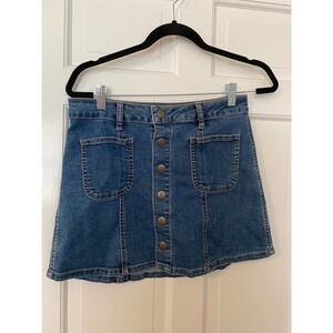 Altar’d state mini jean skirt
